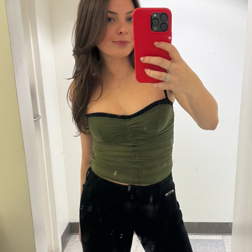 Olive Moira Mesh Bra Top